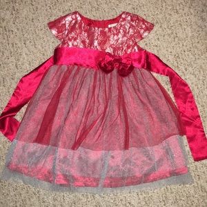 Lavender Red holiday dress